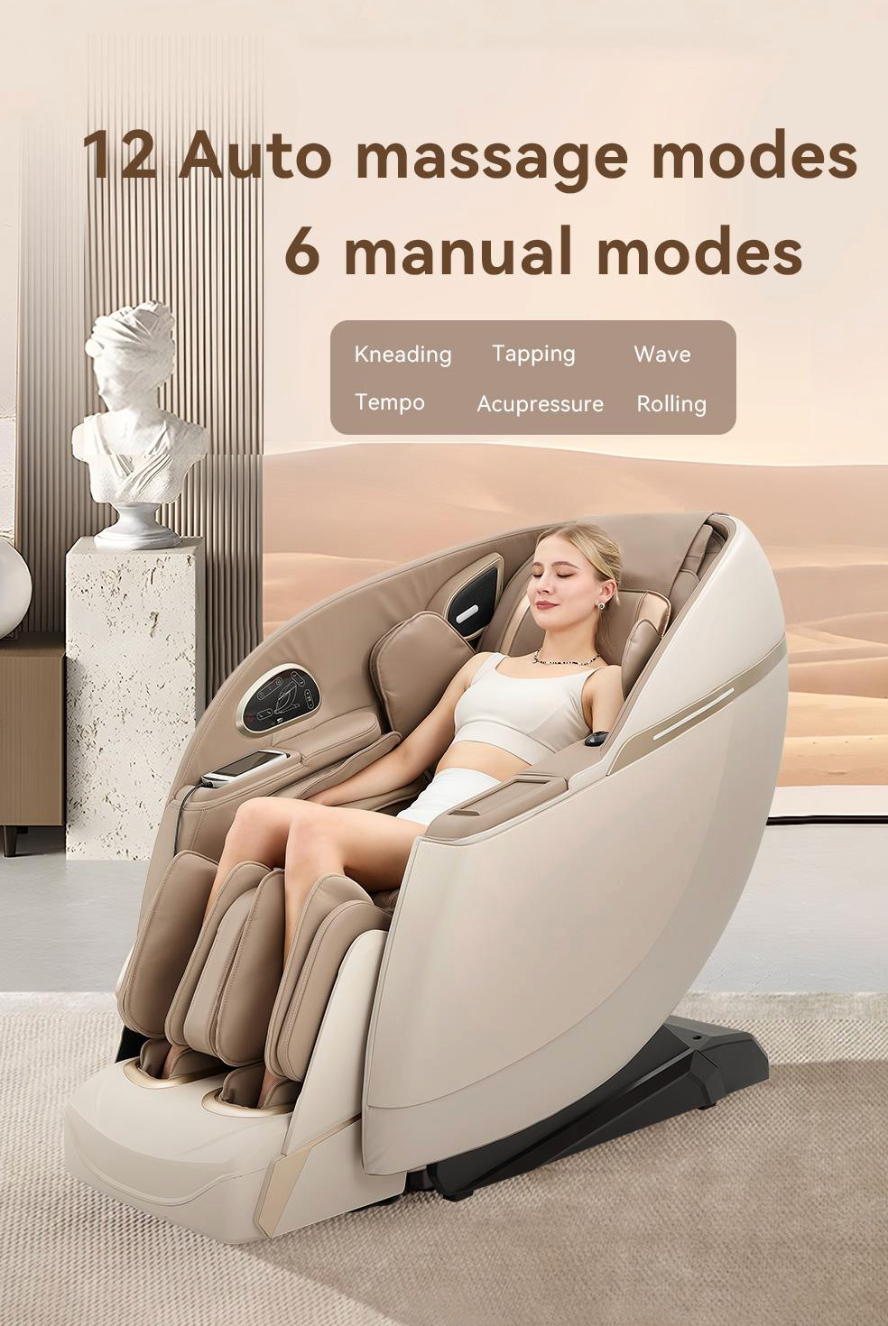Fauteuil de massage 3D MS-607 – Zéro Gravité & Massage intégral
